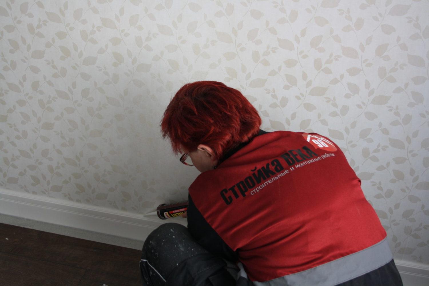 Сотрудники Стройка ВЕКА в работе